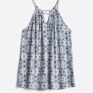 Papermoon Blue Keyhole Knit Top